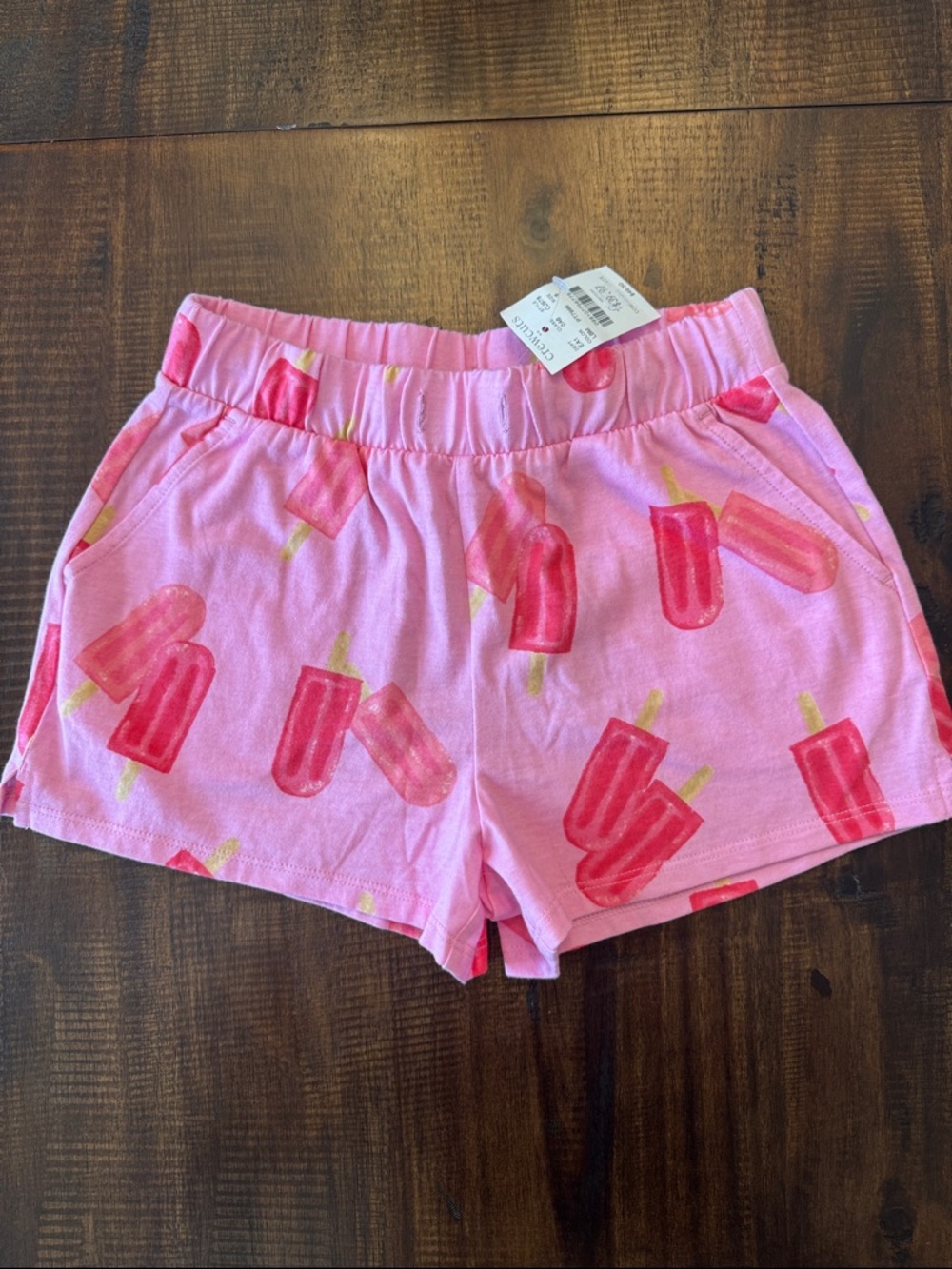 Crewcuts Pink Popsicle Print Shorts